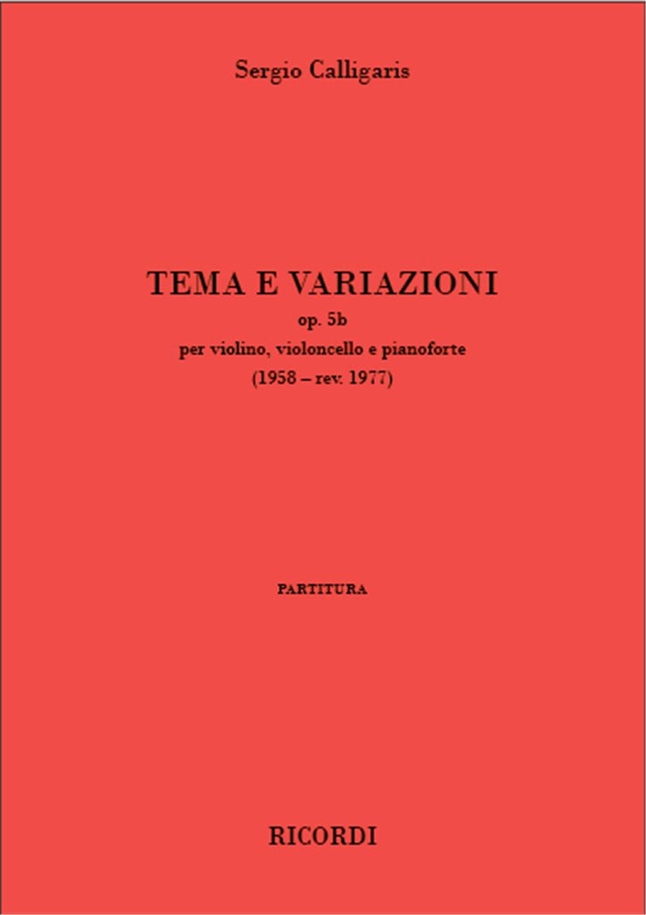 Tema e variazioni op. 5b